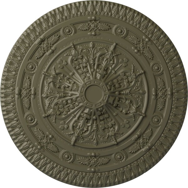 Ekena Millwork Naple Ceiling Medallion (Fits Canopies up to 3 3/8"), 37 1/2"OD x 3 3/8"P, Painted Turtle CM37NAPTF - main